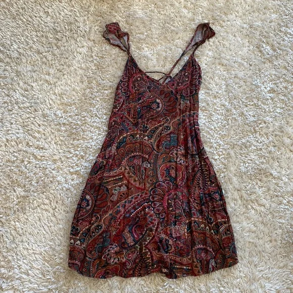 white christmas dresses Dress Casual Midi By American Eagle In Multi-colored, Size: Xs